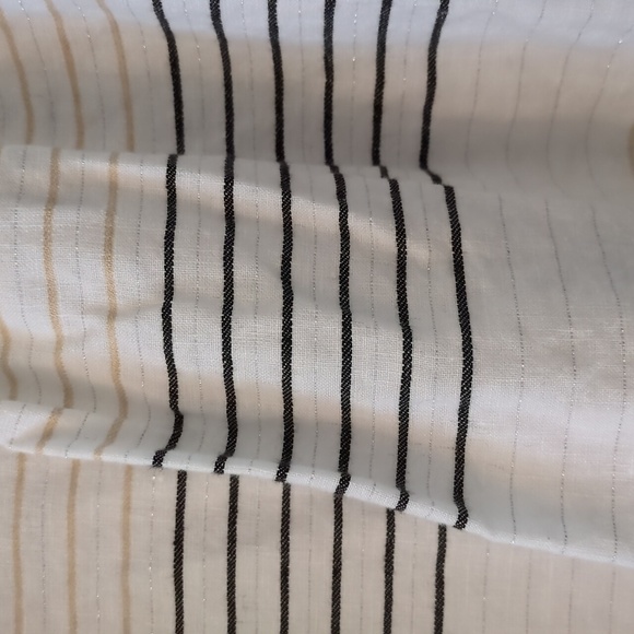 Vineyard Vines Stripe Savannah linen Popover Relaxed V Neck Striped PreppyTop XL - Picture 12 of 12